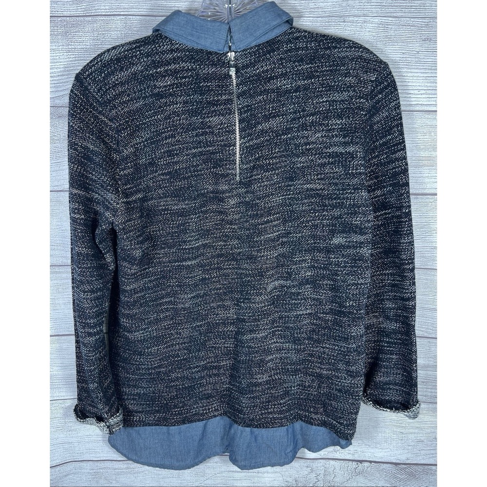 Ann Taylor Women's Tweed Layered Pullover Sweater Size Small - Picture 2 of 6